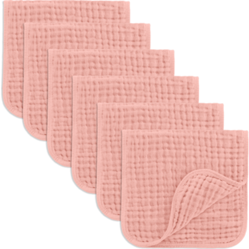 Muslin Burp Cloths - Pack of 6
