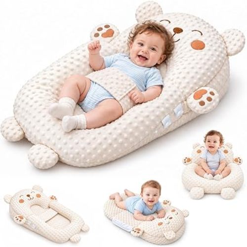 Baby Lounger Pillow,Nursing & Breastfeeding Pillow,Tummy Time Mat