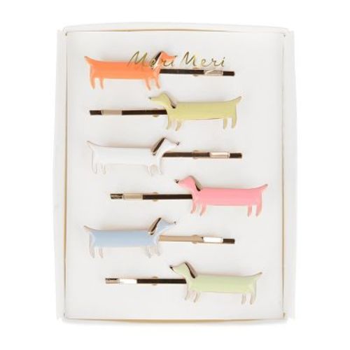 Meri Meri Sausage Dog Hair Slides (Pack of 6)