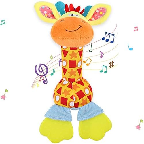 Baby Rattles Toys for 0-6-12 Months, Infant Toys for Boys and Girls 0-3-6-12 Months, Newborn Sensory Learning Toy for Shower Gifts