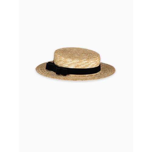 Black Rambla Straw Kids Hat