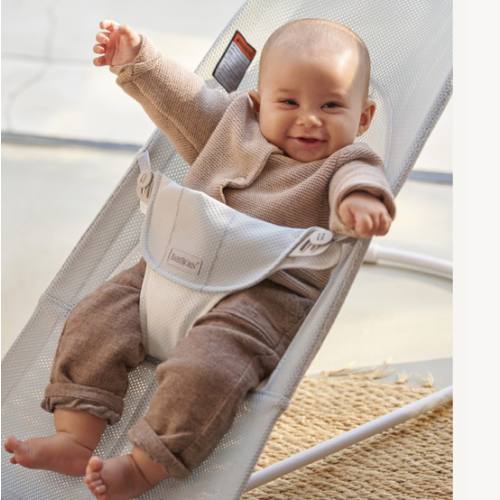 BabyBjörn Bouncer Balance Soft -Silver/White