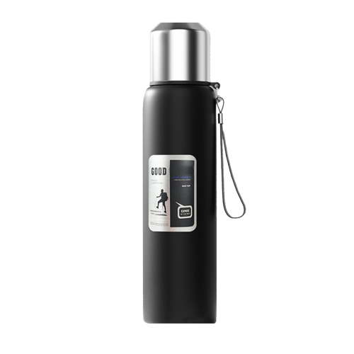 Insulated vacuum Thermo Bottle 600ml/21oz with cup Stainless steel coffee bottles for hot and cold drink water flask.