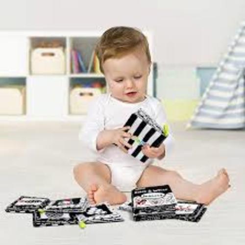Dr.Rapeti Soft Cloth Books Baby Books Bath Books 6-Pack for Baby Infant Toddler Kids High Contrast Black and White Crinkle Washable Chewable Non-Toxic Early Educational Giftable - Google Search