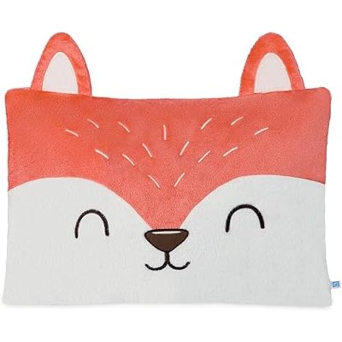 Saint Eve Kids Pillow Pals - Cute & Super Soft Animal Friends Decorative Fluffy Pillow Covers for Girls and Boys & Toddlers Beds, Playroom and Nap Time, Sly the Fox
