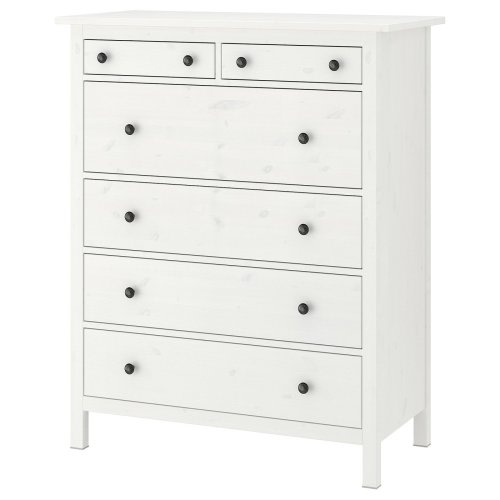 IKEA Hemnez 6 drawer dresser - white stain