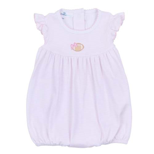 Touchdown Cutie Embroidered Bubble - Pink – Littles on 5th