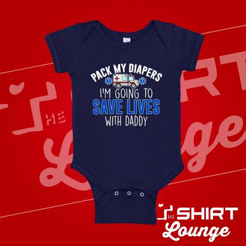 EMT Daddy Baby Bodysuit, Paramedic Baby Shower Gift