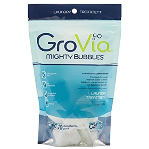 GroVia Mighty Bubbles Laundry Treatment for Baby Cloth Diapers (10 count)