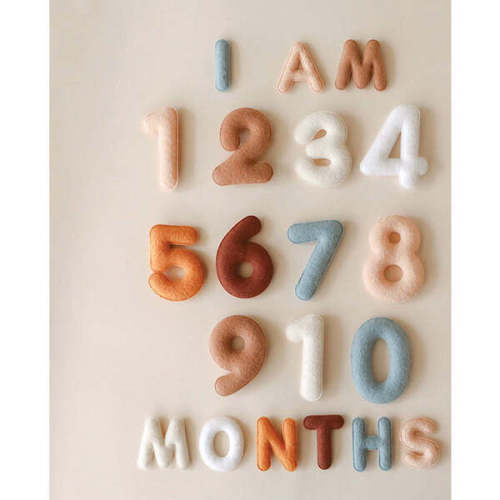 Milestone Felt Numbers in Neutral - Lucy Darling | Maisonette