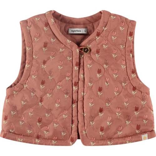 Floral Print Sleeveless Vest, Pink Blossom - Babyface | Maisonette