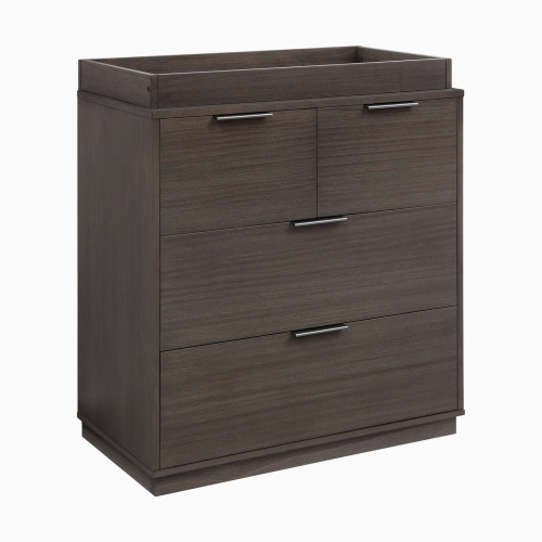 Delta Children Forever 4 Drawer Dresser with Changing Top and Interlocking Drawers - Rustic Grey