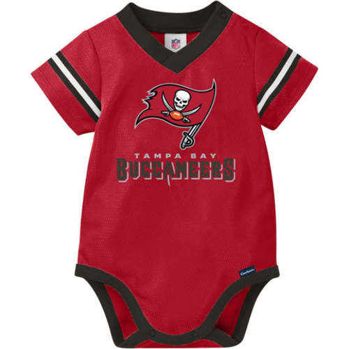 Baby Boys Tampa Bay Buccaneers Short Sleeve Jersey Bodysuit