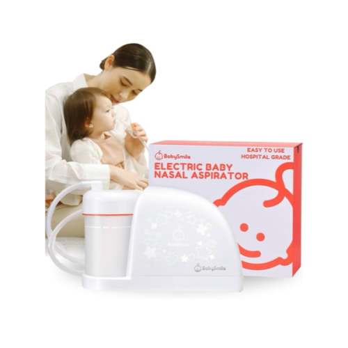 BabySmile Baby Nasal Aspirator BPA Free & 3X Stronger Suction | for Mucus, Snot & Boogers | Easy to Use & Easy to Clean