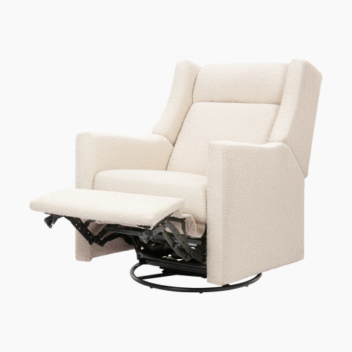 babyletto Kiwi Deluxe Power Recliner and Swivel Glider - Performance Ivory Boucle