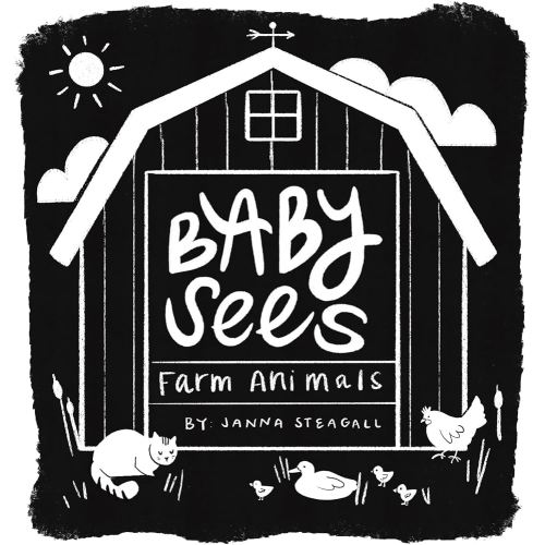 Baby Sees Farm Animals: A High-Contrast Board Book for Babies