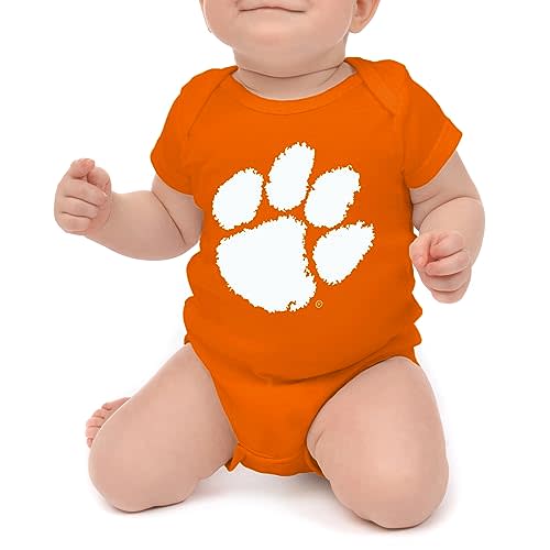 Little King NCAA Short Sleeve Romper-Big Logo 100% Cotton-Sizes 0-3M 6M 12M 18M