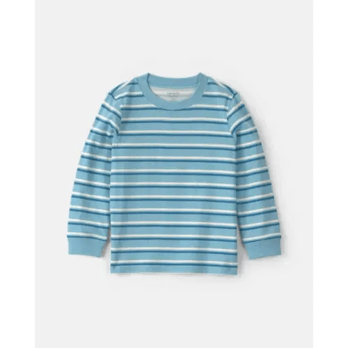 Toddler Boy Striped Long-Sleeve T-Shirt - Blue | Carter's