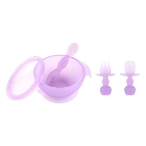 First Foods Essential 5-Piece Mealtime Set: Purple Jelly