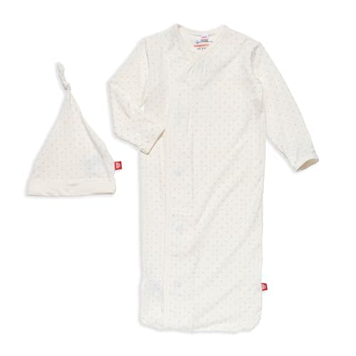 Magnetic Me Modal Newborn Sleeper Gown & Hat Set | Silky Soft Modal Fabric Sleep Sack