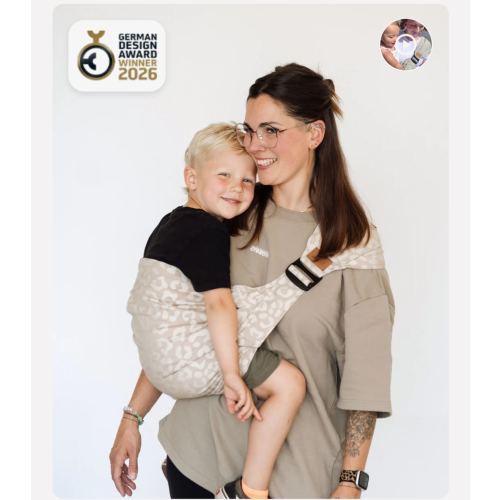 Qookie Go - Hip Carrier - color Leo Beige