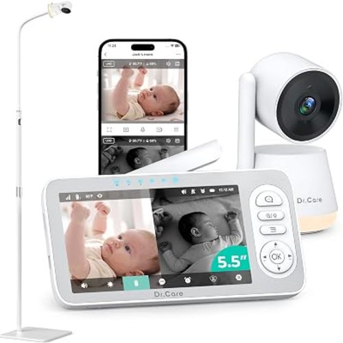 Dr.Care LumiView Plus 5.5" 1080P Smart WiFi Baby Monitor with Floor Stand