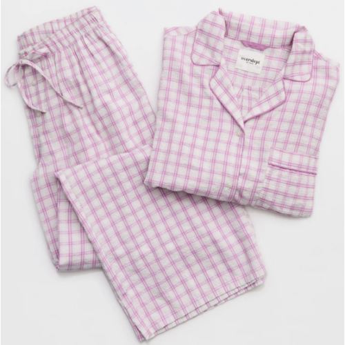 OVERSLEPT by Aerie Seersucker Trouser Pant
