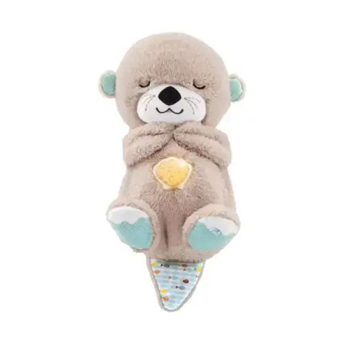 Breathing Otter Plush with Nightlight and Sounds – Baby Sleep Aid Toy