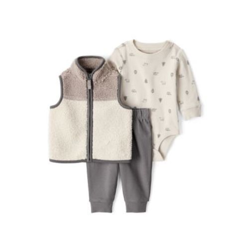 Baby Boys 3 Piece Vest Set