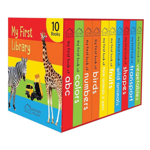 My First Library: Boxset of 10 Board Books for Kids