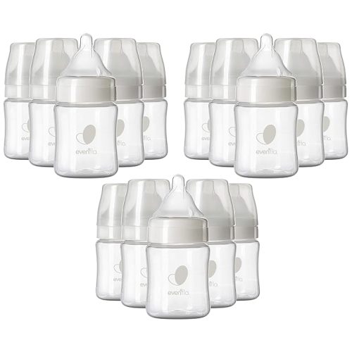 Evenflo Feeding Premium Proflo Venting Balance Plus Wide Neck Baby, Newborn and Infant Bottles - 5 Ounce (Pack of 6)