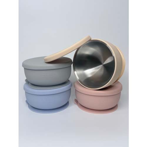 Stainless Steel Suction Bowl | Three Pack