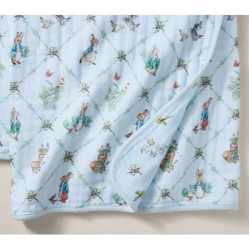 Peter Rabbit™ Oversized Organic Muslin Baby Blanket