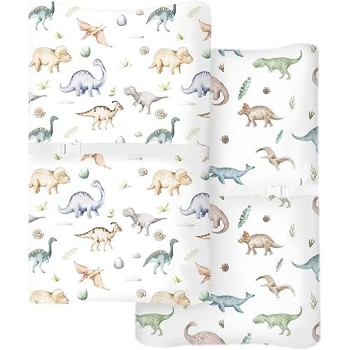 Changing Pad Covers 2 Pack, 32"x16" Baby Girl Boy Changing Table Pad Covers