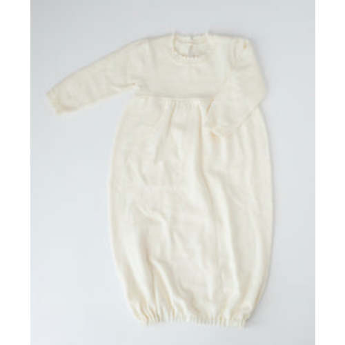 Baby Gown | Luxurious Cotton Gown | Cygnet Living- Dusty rose, Lyla font (Ella) in center