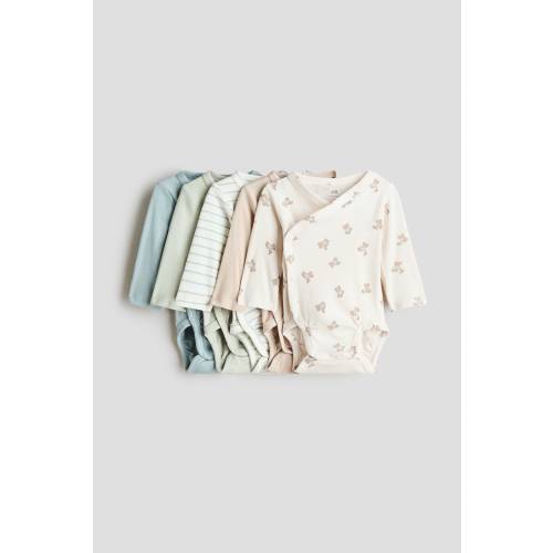 5-PACK WRAPOVER BODYSUITS