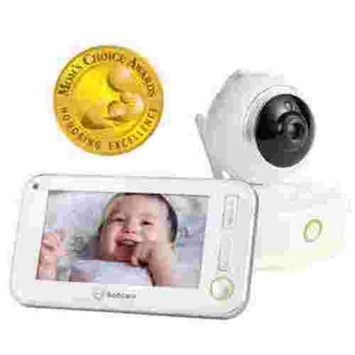 Bebcare Motion Digital Low EMF Emissions Video Baby Monitor with 4.3" True Color Screen, Non-WiFi, Temperature, Movement Detection, Night Light, Music Lullabies, up to 4 Cams