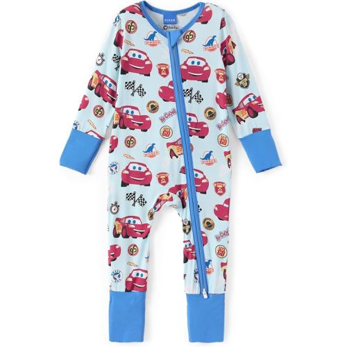 Disney Baby Viscose Made from Bamboo 2-Way Zipper Footie Outfit NB to Inf