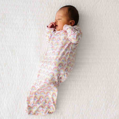 Pastel Rainbows Infant Gown - Little Sleepies