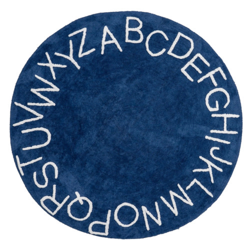 nuLoom Kids Washable Round Alphabet Rug - 4ft