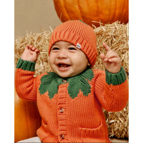 Pumpkin Cardigan Sweater