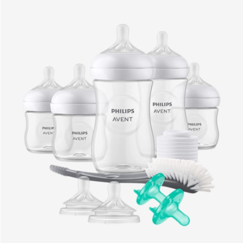 Philips AVENT Natural Baby Bottle with Natural Response Nipple, Newborn Baby Gift Set, SCD838/02