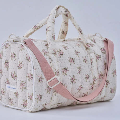 Quilted Baby’s Breath Duffle Bag