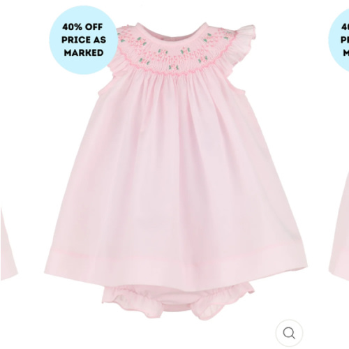 Enchanting Smocked Pink Bishop | Posh Tots Children's Boutique