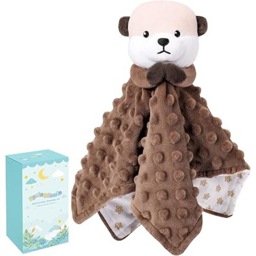 Loveys for Babies, Brown Prayer Otter Baby Security Blanket