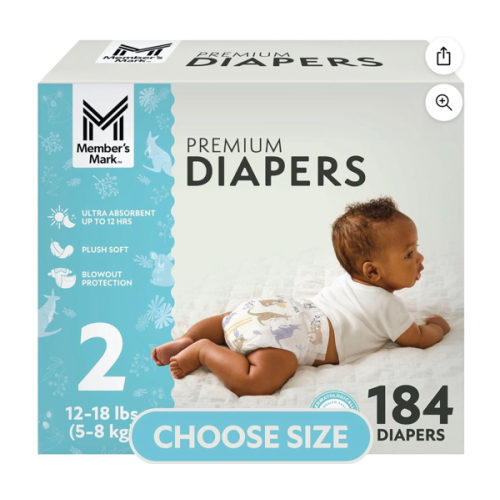 Member's Mark Premium Baby Diapers, Size 2 - Samsclub.com