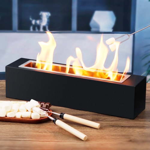 Large Table Fire Pit Portable Table Fireplace for Indoor Outdoor Patio Party Events, Gift for Christmas