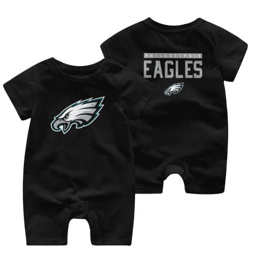 Philadelphia Team Cotton Bodysuit American Football Fan Newborn Baby Short Sleeve Jumpsuit One Piece Toddler Boys & Girls Outfits Round Neck Romper Bodysuit