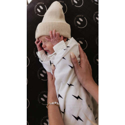 Lightning Bolt Muslin Swaddle