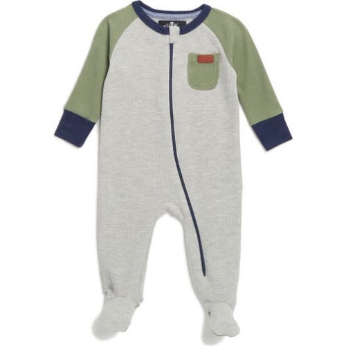 7 For All Mankind Raglan Waffle Knit Footie | Nordstromrack